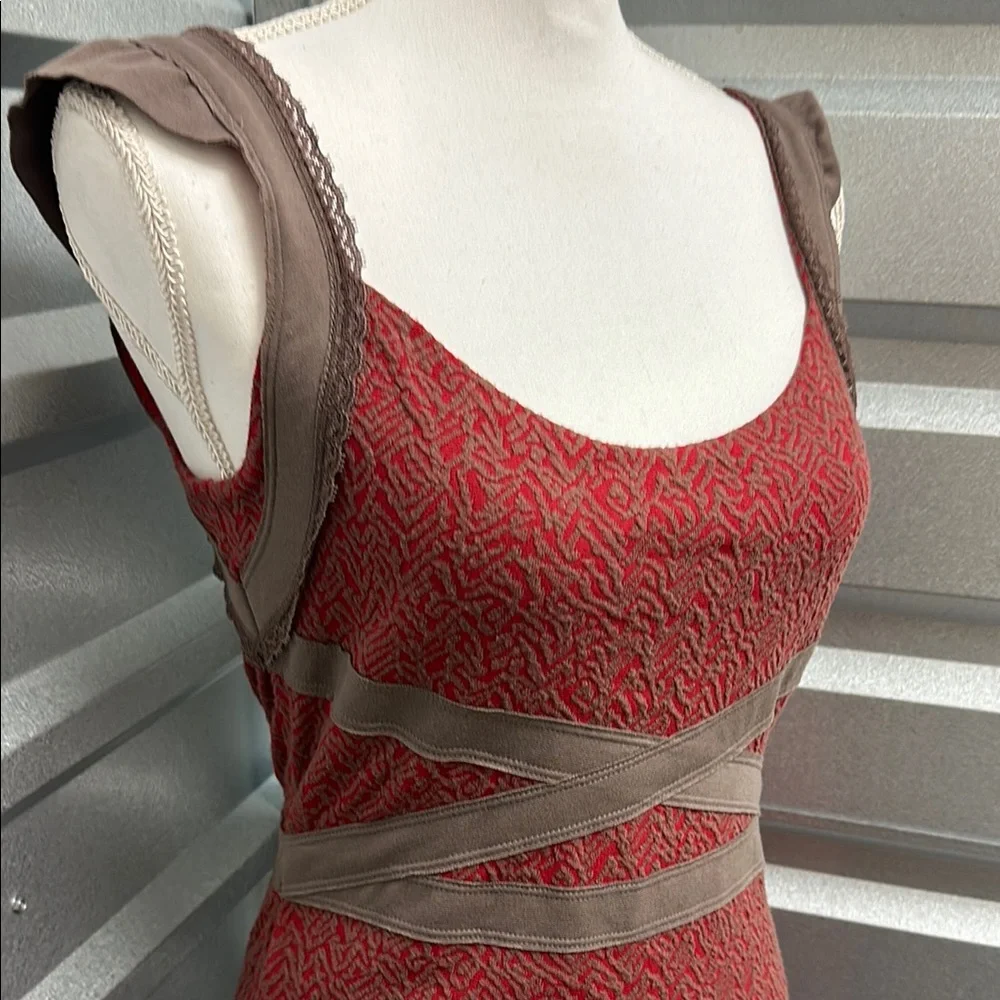 Free People Cross My Heart Mini Dress Sleeveless Size Small Festival Feminine‎